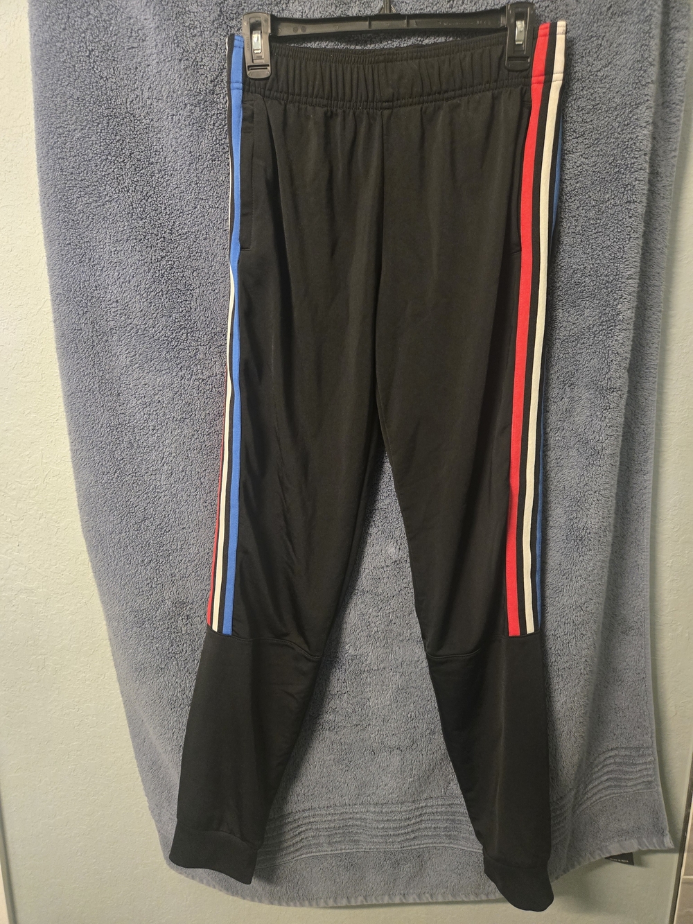 Adidas black trackpants for youth XL